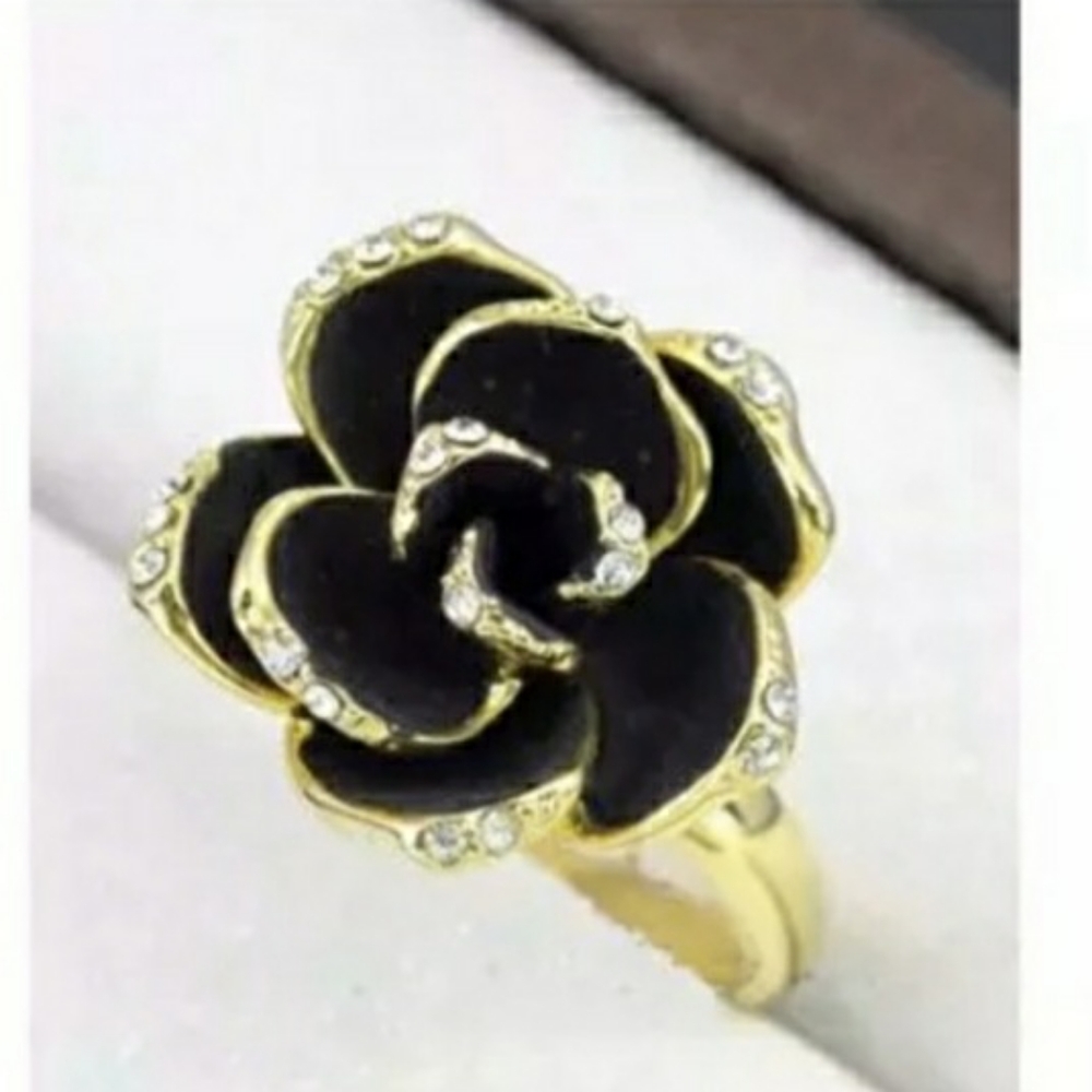 ❤️🆕 Stunning Set Silver Golden Rose - Picture 2 of 4